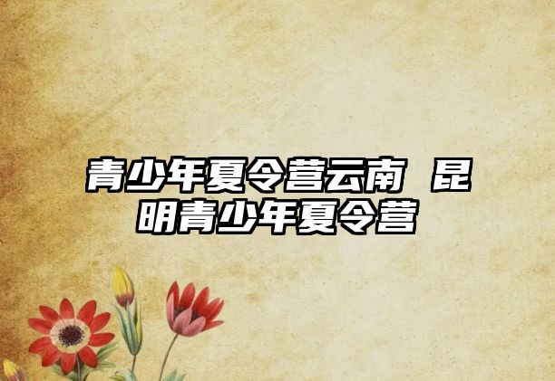 青少年夏令營(yíng)云南 昆明青少年夏令營(yíng)