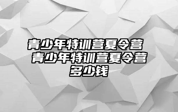 青少年特訓(xùn)營(yíng)夏令營(yíng) 青少年特訓(xùn)營(yíng)夏令營(yíng)多少錢