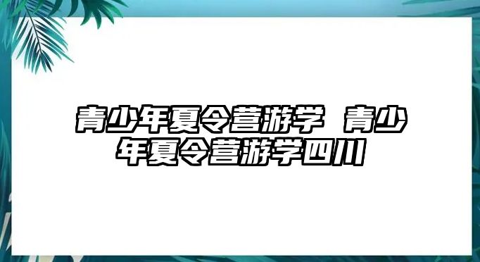 青少年夏令營游學 青少年夏令營游學四川