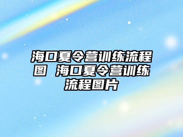 海口夏令營訓練流程圖 海口夏令營訓練流程圖片