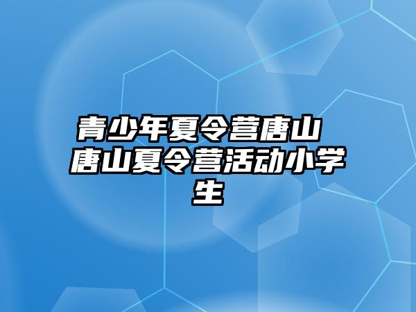 青少年夏令營唐山 唐山夏令營活動小學生