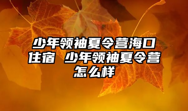 少年領(lǐng)袖夏令營海口住宿 少年領(lǐng)袖夏令營怎么樣