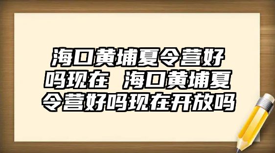 海口黃埔夏令營(yíng)好嗎現(xiàn)在 海口黃埔夏令營(yíng)好嗎現(xiàn)在開(kāi)放嗎