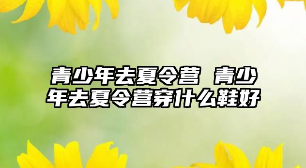 青少年去夏令營 青少年去夏令營穿什么鞋好