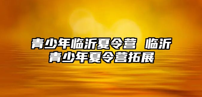 青少年臨沂夏令營 臨沂青少年夏令營拓展