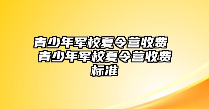 青少年軍校夏令營收費(fèi) 青少年軍校夏令營收費(fèi)標(biāo)準(zhǔn)