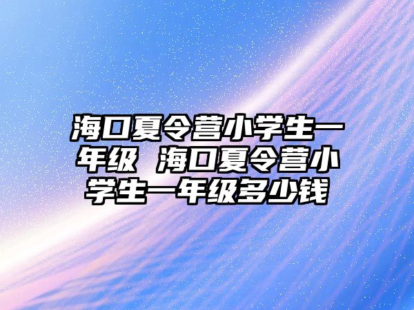 海口夏令營小學生一年級 海口夏令營小學生一年級多少錢