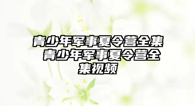 青少年軍事夏令營全集 青少年軍事夏令營全集視頻