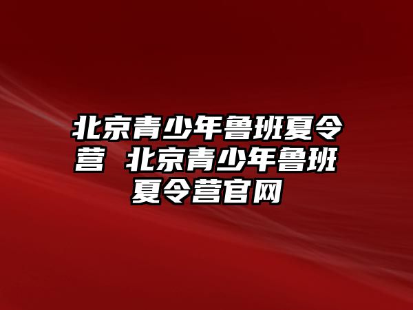 北京青少年魯班夏令營 北京青少年魯班夏令營官網