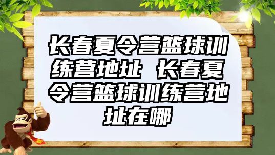 長春夏令營籃球訓練營地址 長春夏令營籃球訓練營地址在哪