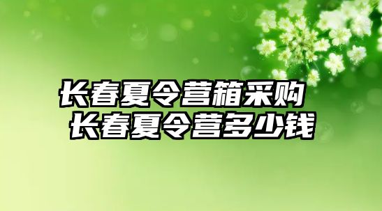 長春夏令營箱采購 長春夏令營多少錢