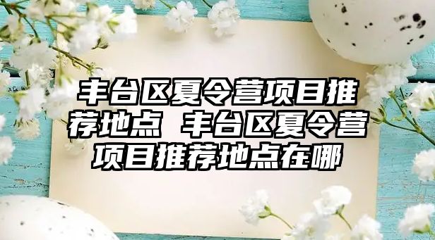 豐臺區(qū)夏令營項目推薦地點 豐臺區(qū)夏令營項目推薦地點在哪