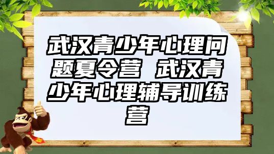 武漢青少年心理問題夏令營 武漢青少年心理輔導訓練營