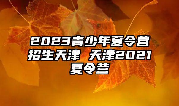 2023青少年夏令營招生天津 天津2021夏令營