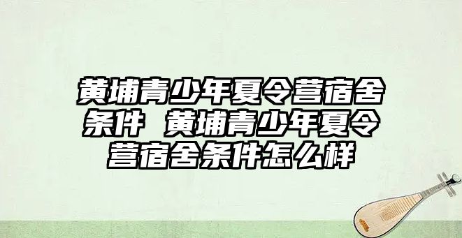 黃埔青少年夏令營(yíng)宿舍條件 黃埔青少年夏令營(yíng)宿舍條件怎么樣