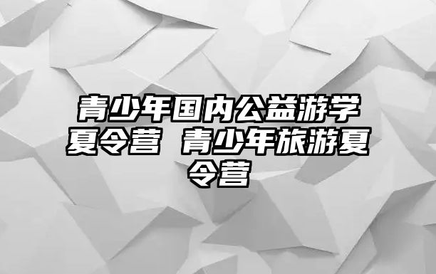 青少年國內公益游學夏令營 青少年旅游夏令營