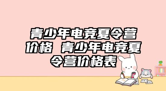 青少年電競夏令營價格 青少年電競夏令營價格表